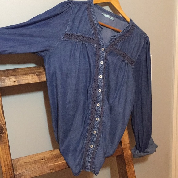 dressy denim shirt